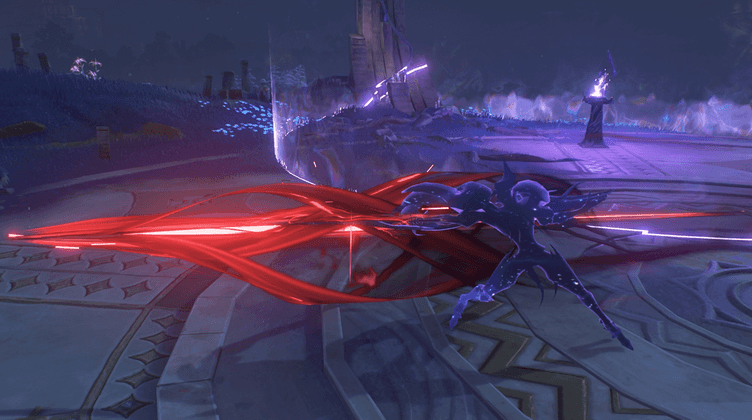 Der Ort mit schwachem Kerzenlicht.