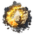 Einsame Flamme der Solidarität